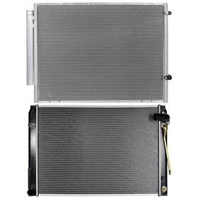 Newmotor 12993724 Radiator And Ac Condenser Cooling Kit For Toyota Sienna 2004 2005 2006