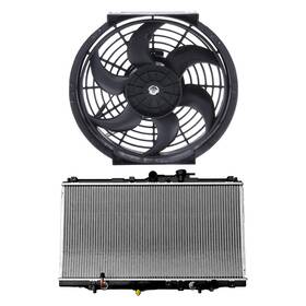 Newmotor 12995877 Cooling Fan And Radiator Kit For 2.2l Honda 1994-1997 Accord 97-99 Prelude