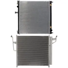 13015509 Newmotor Radiator And Condenser Cooling Kit For 2004-10 Infiniti Qx56 2005-15 Nissan Armada