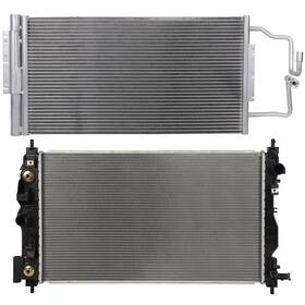 Newmotor 13015524 Radiator And Ac Condenser Cooling Kit For 2012-2013 Chevrolet Impala