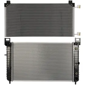 13022212 Newmotor Radiator And Ac Condenser Cooling Kit For 1999-2013 Chevrolet Silverado 1500