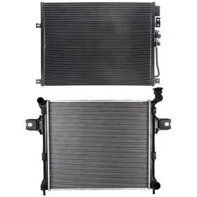 13027999 Newmotor Radiator And Ac Condenser Cooling Kit For 2006-2010 Jeep Commander