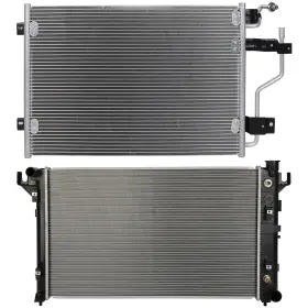 13028006 Newmotor Radiator And Ac Condenser Cooling Kit For 1994-1997 Dodge Ram 3500 2500 5.9l V8
