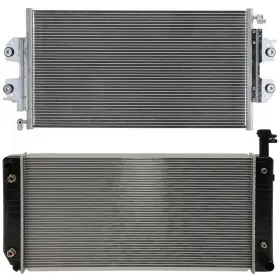 13028011 Newmotor Radiator And Ac Condenser Cooling Kit For 2004-2018 Chevrolet Express 2500