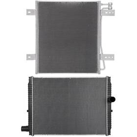 Newmotor 13029801 Radiator And Condenser Cooling Kit For 2003 International Harvester 9900i Sfa