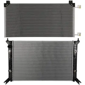 13035415 Newmotor Radiator And Condenser Cooling Kit For 2011-16 Chevrolet Silverado 2500 Hd