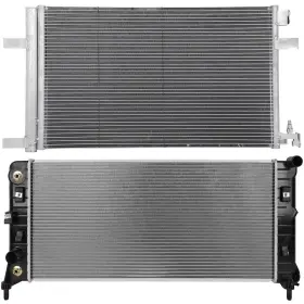 13047513 Newmotor Radiator And Ac Condenser Cooling Kit For Chevrolet Impala 2014 2015 2016