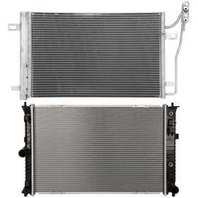 Newmotor 13519061 Radiator And Condenser Cooling Kit For Ford Fusion 10-12 Lincoln Mkz 11-12 2.5l