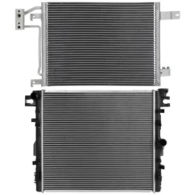 13519106 Newmotor Radiator And Ac Condenser Cooling Kit For Jeep Wrangler 3.8l Manual Trans 2007-11
