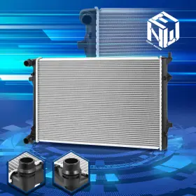 Dpi-2964 Newpoint Motor Npm79485 For 06-09 A3 Tt Quattro/07-18 Eos Passat 3.2l 3.6l Radiator Replacement