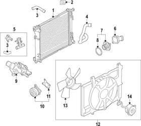 Nissan 21410-3ab3b Genuine Radiator