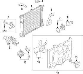 21410-3ab3b Nissan Genuine Radiator