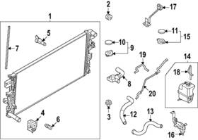 Nissan 21410-7ja0a Genuine Radiator
