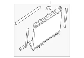 21410-9ca1a Nissan Genuine Radiator Assembly