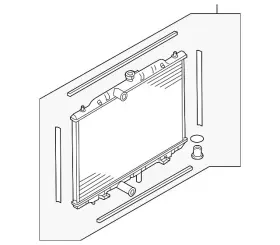 21460-4ba1b Nissan Genuine Radiator Assembly