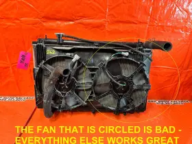 21460-cd010 Nissan 03-07 350z - Automatic Radiator With Fans And Hoses 1 Fan Bad Tho Oem 262