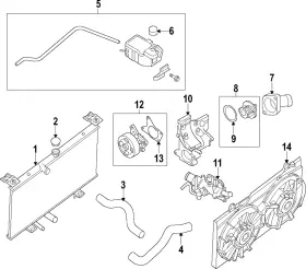 B1d60-3sh0jnw Nissan Genuine Value Advantage Radiator Assembly