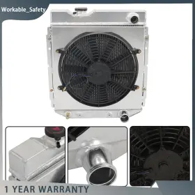 Ws1925210st Nurniacl 3 Row Aluminum Radiator With Fan Shroud For Mercury Comet 1960 1961 1962-1965