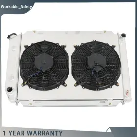Ws2068780st Nurniacl 3 Row Radiator Shroud Fan For Ford Mustang Foxbody Lx/gt/cobra V8 1979-1993 1981