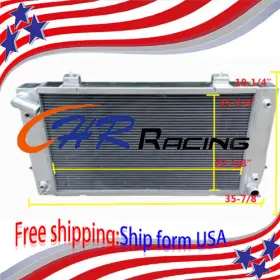 3687 Ozmich For 89-98 Land Rover Discovery Range Series 13.9 4.0 V8 Aluminum Radiator