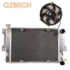 49961pm Ozmich Radiator Fan For 1972-1977 Mazda Rx3 Rx-3 Savanna S102a 1973 1974 75 Aluminum