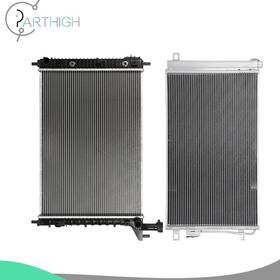 Parthigh Pa837851h01 For 2007-2010 Gmc Acadia Saturn Outlook Car Radiator And A/c Condenser Cooling Kit