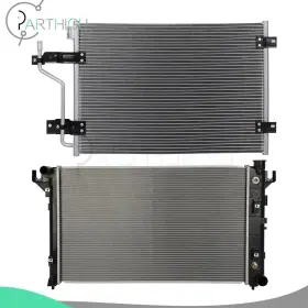 Pa838061h01 Parthigh For 1998-2001 Dodge Ram 2500 3500 Car Radiator And A/c Condenser Cooling Kit