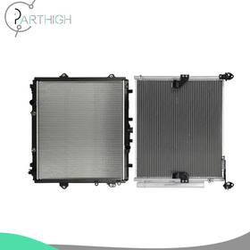 Parthigh Pa848134h01 For 2010-2020 Toyota 4runner Car Aluminum Radiator And A/c Condenser Cooling Kit