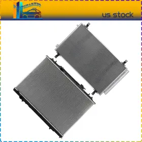 Pmt844026s01 Partsmarkets Aluminum Radiator And A/c Cooling Condenser Fit For 2017 18-2019 Honda Ridgeline