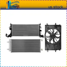 Pmt844146s01 Partsmarkets For 2017-18 2019 Chevrolet Cruze A/c Radiator Condenser And Cooling Fan Assembly