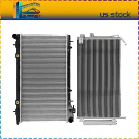 Pmt848093s01 Partsmarkets Fit For 2003-07 2008 Subaru Forester Aluminum Radiator And Ac Cooling Condenser