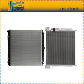 Partsmarkets Pmt848131s01 Fit For 2005 06-2017 Nissan Frontier Aluminum Radiator And Ac Cooling Condenser
