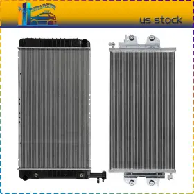 Pmt848168s01 Partsmarkets Fit For 2004-2005 Gmc Savana 2500 5.3l Aluminum Radiator And Cooling Condenser