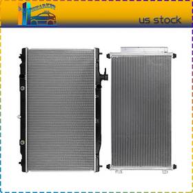 Partsmarkets Pmt848201s01 Fit For 2007 2008-2009 Honda Cr-v 2.4l Aluminum Radiator And Cooling Condenser