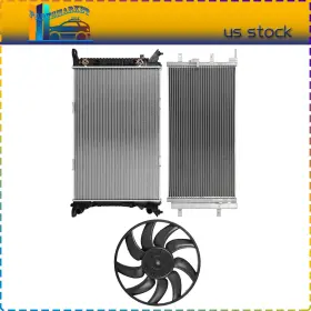 Pmt848330s01 Partsmarkets For 2009 2010 11-2016 Audi A4 A/c Radiator Condenser And Fan Assembly