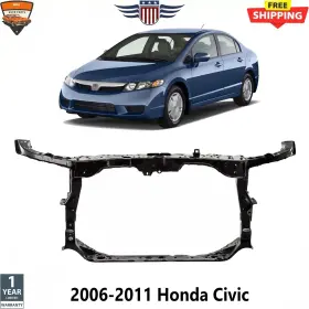 60400snea01zz Perfect Fit 9598142 New Radiator Support Assembly For 2006-2011 Honda Civic Ho1225144