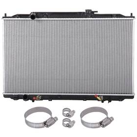 Pickoor 11653363 Radiator For Honda Odyssey With Universal Oil Hose Clamps Kit