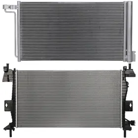 12685945 Pickoor Radiator And Ac Condenser Cooling Kit For Ford Focus 2015 2016 2017 2018