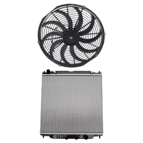 12685974 Pickoor Cooling Fan And Radiator Kit For Ford F-350 Super Duty 6.0l 2003 2004