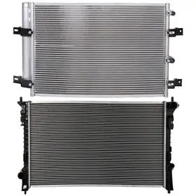12706640 Pickoor Radiator And Ac Condenser Cooling Kit For Ford Edge Lincoln Mkx 2007-2011