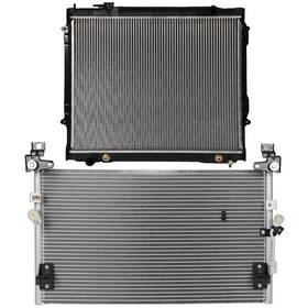 Pickoor 12706642 Radiator And Condenser Cooling Kit For Toyota Tacoma 1998 1999 2000-2004
