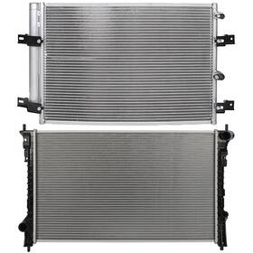 Pickoor 12708250 Radiator And Condenser Cooling Kit For Ford Edge 2007 2008 2009 2010-2012
