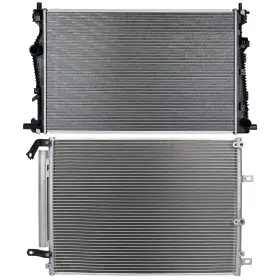 12708258 Pickoor Radiator And Ac Condenser Cooling Kit For Jeep Cherokee 2014 2015-2018