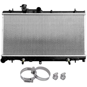 12730563 Pickoor Radiator With Universal Oil Hose Clamps Kit For Subaru Legacy 2000-2004