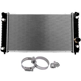 Pickoor 12730963 Radiator With Universal Oil Hose Clamps Kit For Chevrolet S10 1996-2004
