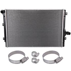 Pickoor 13725335 Radiator For Seat Leon 2006 2007 2008 2009-2013 With Universal Hose Clamps Kit