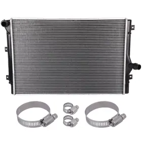 13725335 Pickoor Radiator For Seat Leon 2006 2007 2008 2009-2013 With Universal Hose Clamps Kit