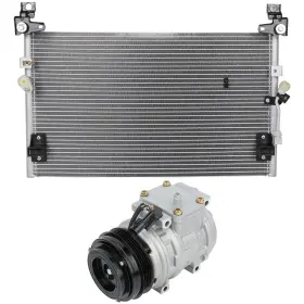 13726225 Pickoor Ac Condenser And Compressor Cooling Kit For Toyota Tacoma 2.4l 1998-2003 2004