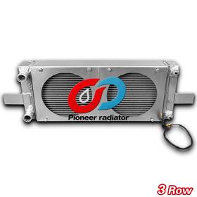 Pioneer Rh249525 Universal Pocket Tucked Aluminum Radiator For Honda Civic Crx - 3 Rows