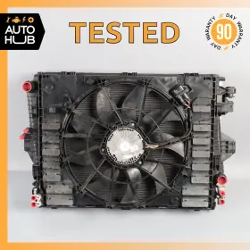 7p5121201g Porsche Cayenne S 958 Engine Radiator A/c Condenser Cooler With Fan Motor Oem